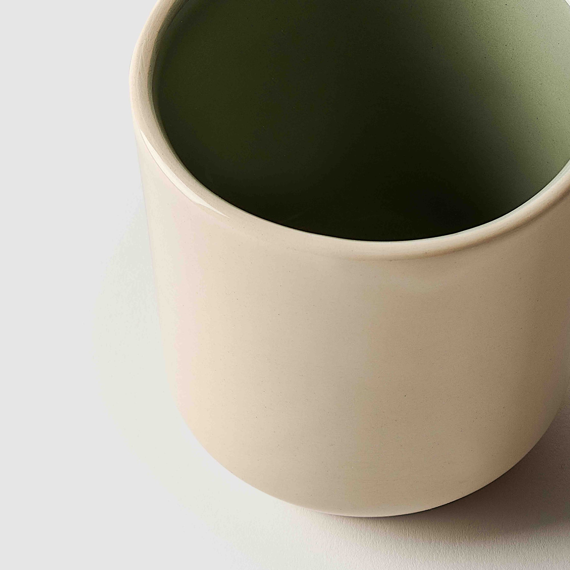 Mug stoneware green