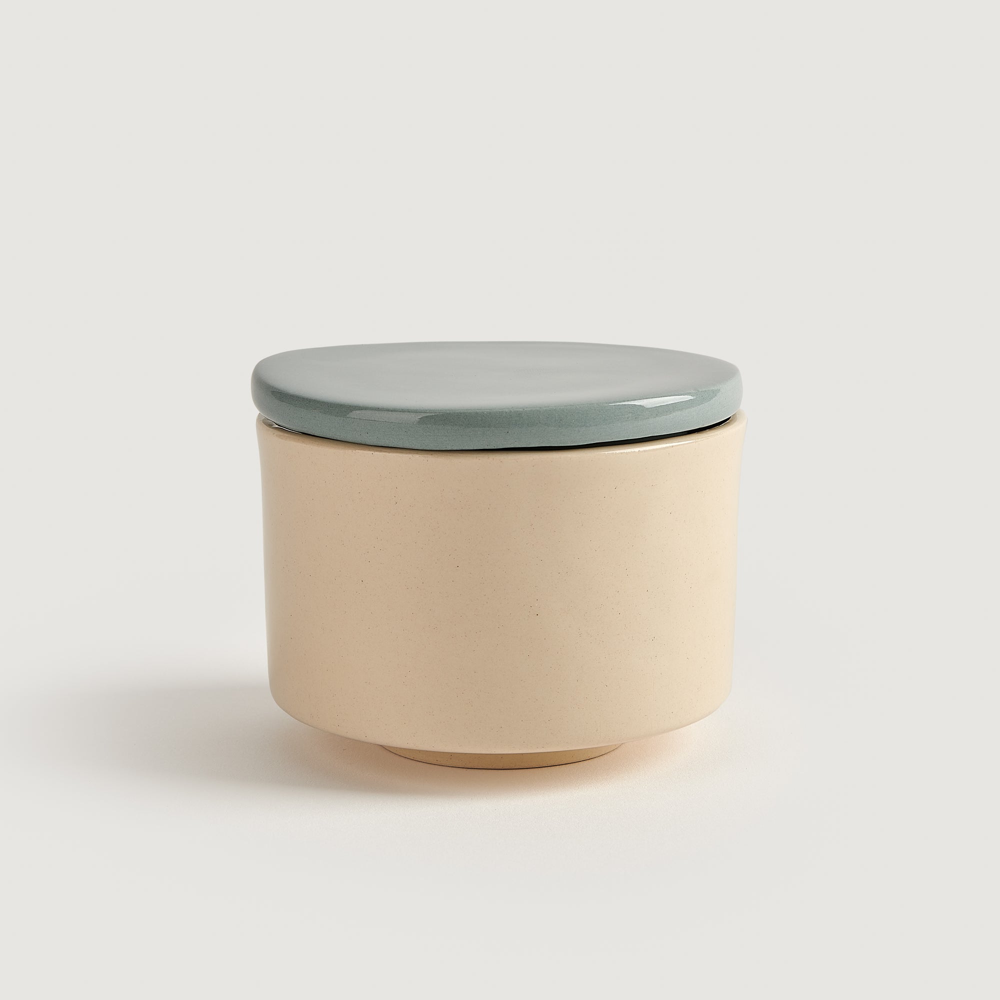 Stoneware box blue