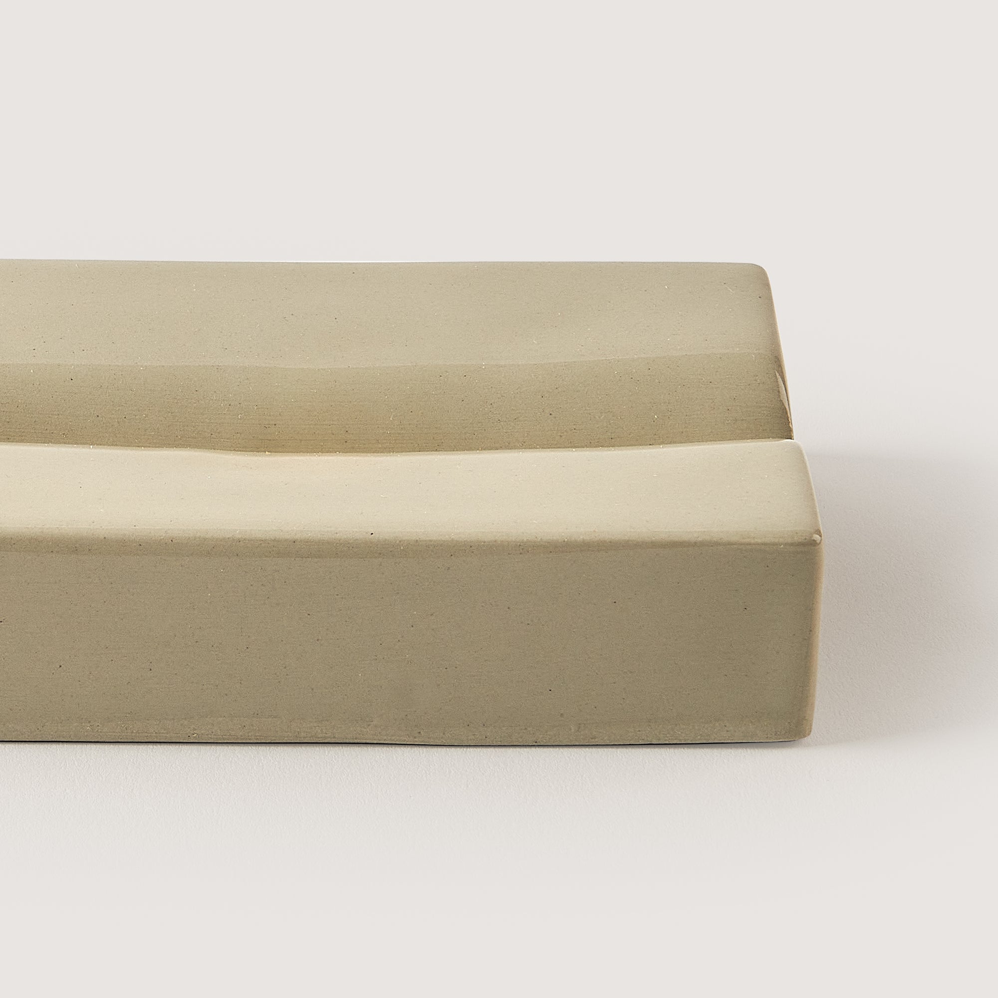 soap dish rectangular stoneware